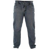 Duke Clothing Men's D555 Rockford Comfort Kingsize Jeans in Mid Blue | Size: 58L