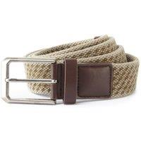 Asquith & Fox Men's Vintage Wash Canvas Belt in Khaki | Size: S/M