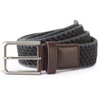 Asquith & Fox Men's Vintage Wash Canvas Belt in Black | Size: S/M