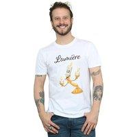 Disney Men's Beauty & The Beast Be Our Guest T-Shirt in White | Size: Medium