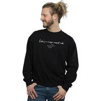 Disney Men's Aladdin Lifes A Magic Carpet Ride Sweatshirt in Black | Size: XL
