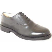 Grafters Men's Capped Oxford Cadet Shoe in Black | Size: 7