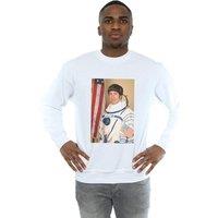 The Big Bang Theory Men's Howard Wolowitz Rocket Man Sweatshirt in White | Size: 5XL