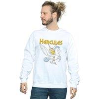 Disney Men's Hercules With Pegasus Sweatshirt in White | Size: Large