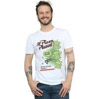 Disney Men's Toy Story 4 Pizza Planet Little Green Men T-Shirt in White | Size: Medium