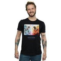 Disney Men's Star Wars The Rise Of Skywalker Battle Poster T-Shirt in Black | Size: XL