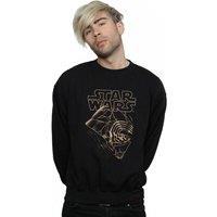 Disney Men's Star Wars The Rise Of Skywalker Kylo Ren Mask Sweatshirt in Black | Size: Large
