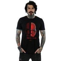 Disney Men's Star Wars The Rise Of Skywalker Sith Trooper Helmet T-Shirt in Black | Size: 3XL