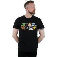 Star Wars Men's Character Logo T-Shirt in Black | Size: 2XL