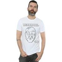 Marvel Men's Deadpool This Is Just Lazy T-Shirt in White | Size: XL