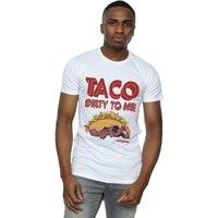 Marvel Men's Deadpool Taco Dirty To Me T-Shirt in White | Size: XL