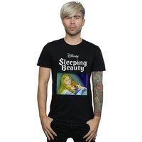 Disney Men's Sleeping Beauty Aurora T-Shirt in Black | Size: 5XL