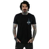 Disney Men's Star Wars The Rise Of Skywalker Jedi Badge Breast Print T-Shirt in Black | Size: Large