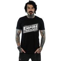 Star Wars Men's The Empire Strikes Back Logo T-Shirt in Black | Size: 5XL