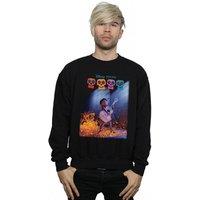 Disney Men's Coco Miguel Playing Guitar Sweatshirt in Black | Size: 4XL
