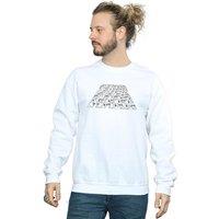 Disney Men's Star Wars The Rise Of Skywalker Trooper Filled Logo Sweatshirt in White | Size: Small