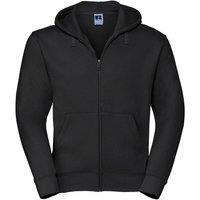Russell Men's Authentic Full Zip Hooded Sweatshirt Hoodie in Black | Size: Large