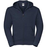 Russell Men's Authentic Full Zip Hooded Sweatshirt Hoodie in Navy | Size: 2XL