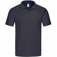 Fruit of the Loom Men's Original Pique Polo Shirt in Mid Navy | Size: 3XL