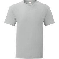 Fruit of the Loom Men's Iconic T-Shirt (Pack Of 5) in Grey | Size: 2XL