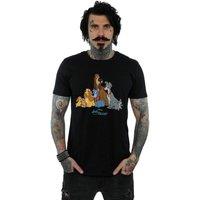 Disney Men's Lady & The Tramp Classic Group T-Shirt in Black | Size: 5XL