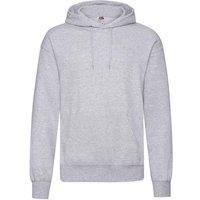 Fruit of the Loom Men's Hooded Sweatshirt Hoodie in Grey | Size: Small
