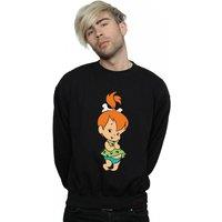 The Flintstones Men's Pebbles Flintstone Sweatshirt in Black | Size: Large