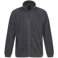 SOL'S Men's North Full Zip Outdoor Fleece Jacket in Grey | Size: 2XL