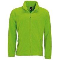SOL'S Men's North Full Zip Outdoor Fleece Jacket in Lime | Size: Medium