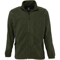 SOL'S Men's North Full Zip Outdoor Fleece Jacket in Bottle Green | Size: Medium