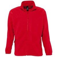 SOL'S Men's North Full Zip Outdoor Fleece Jacket in Red | Size: Medium