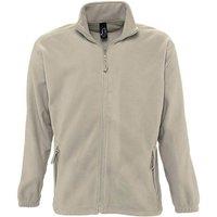 SOL'S Men's North Full Zip Outdoor Fleece Jacket in Beige | Size: Large
