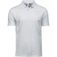 TEE JAYS Men's Power Polo Shirt in White | Size: 2XL