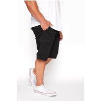 BadRhino Men's Stretch Cargo Shorts in Black | Size: 60R