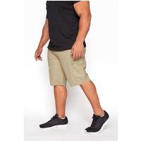 BadRhino Men's Stretch Cargo Shorts in Stone | Size: 48R