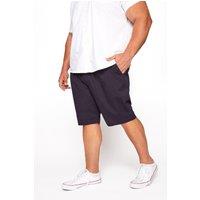 BadRhino Men's Elasticated Waist Chino Shorts in Mid Navy | Size: 5-6XL