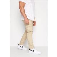 BadRhino Men's Stretch Cargo Trousers in Brown | Size: 40S