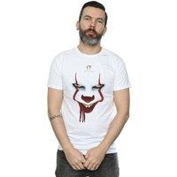 IT Chapter Two Men's Pennywise Poster Stare T-Shirt in White | Size: Small