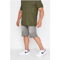 BadRhino Men's Denim Distressed Shorts in Grey | Size: 52R