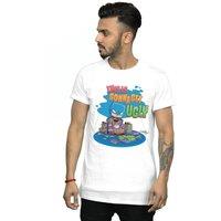 DC Comics Men's Super Friends Batman Joker Christmas Jumper T-Shirt in White | Size: 4XL