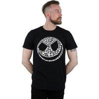 Disney Men's Nightmare Before Christmas Jack Skull Collage T-Shirt in Black | Size: 3XL