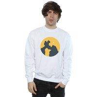 Disney Men's Lady & The Tramp Moonlight Kiss Sweatshirt in White | Size: Large