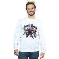 DC Comics Men's Batman Loveable Rogues Sweatshirt in White | Size: Medium