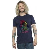 Marvel Men's Doctor Strange Rainbow T-Shirt in Navy | Size: Medium