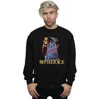 Beetlejuice Men's Here Lies Sweatshirt in Black | Size: XL