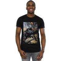 DC Comics Men's Batman Night Gotham City T-Shirt in Black | Size: 5XL