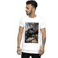 DC Comics Men's Batman Night Gotham City T-Shirt in White | Size: Medium