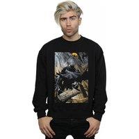 DC Comics Men's Batman Night Gotham City Sweatshirt in Black | Size: XL