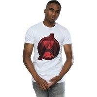 Marvel Men's Black Widow Movie Avengers Logo T-Shirt in White | Size: Large