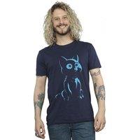 Disney Men's Lightyear Sox Cute Stare T-Shirt in Navy | Size: 2XL